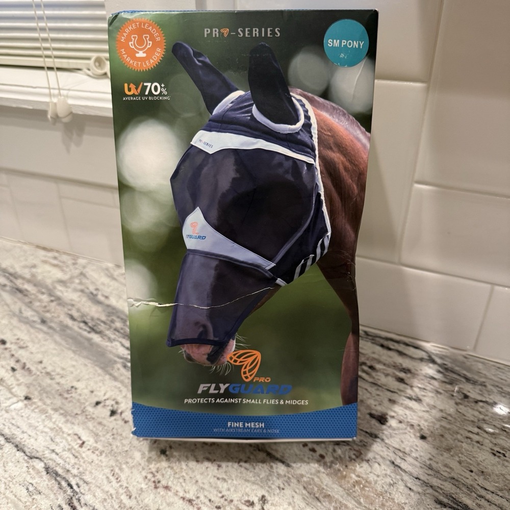 Shires Equestrian FlyGuard Pro - Fine Mesh - Small Pony - New in Box - Teal